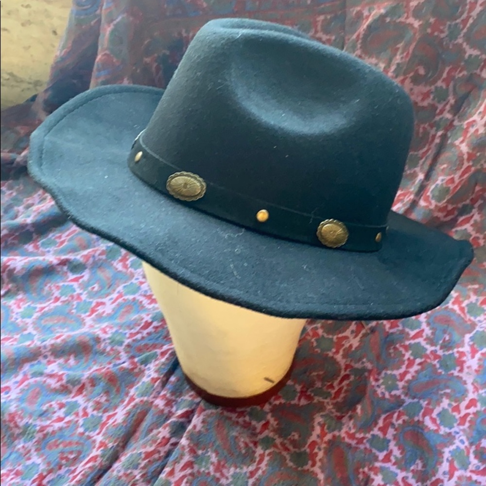 NWT Black Wire Brim Boho Hat